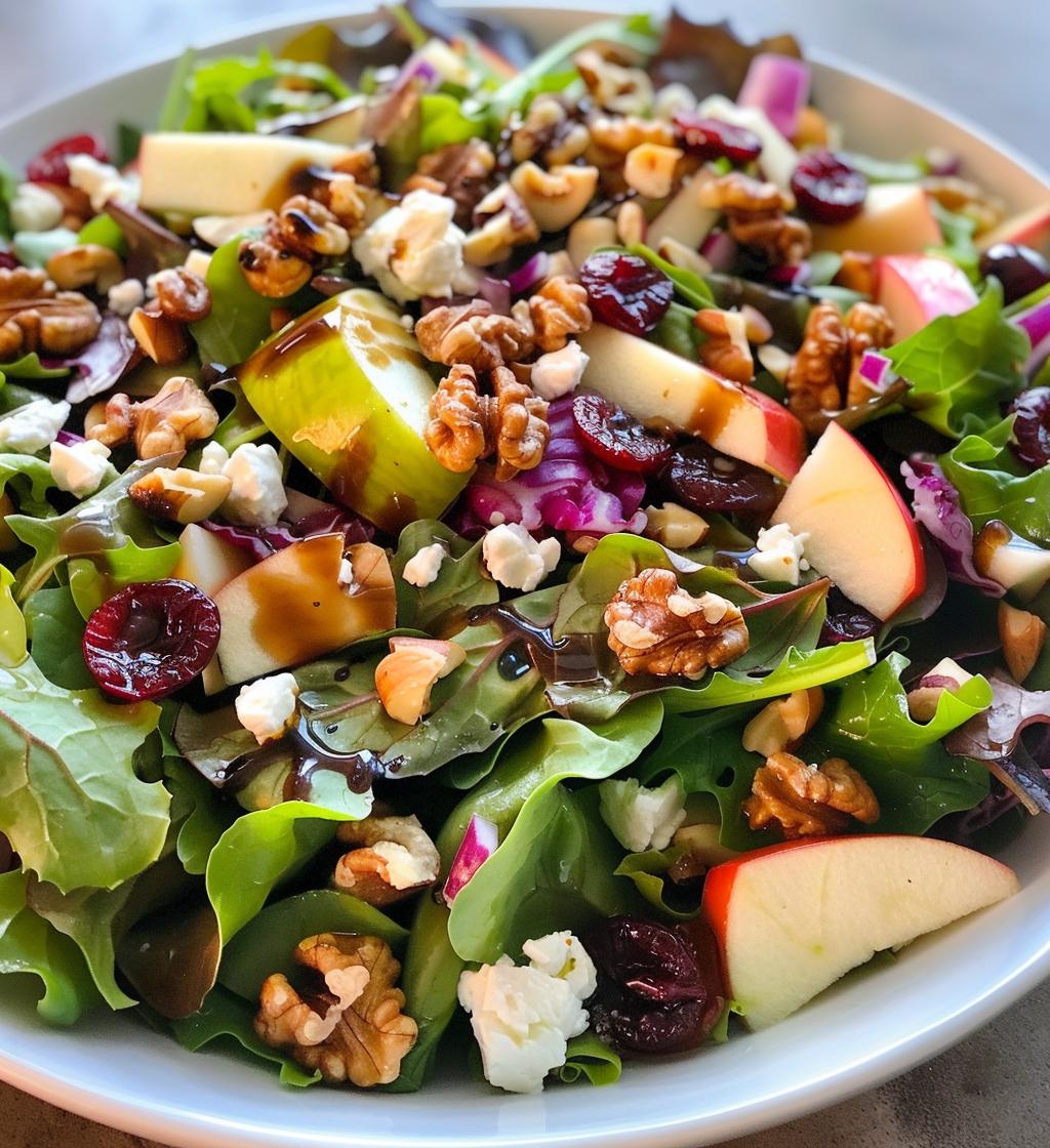 Winter Apple Walnut Salad - detail 1