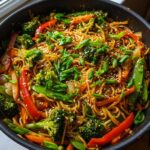 asian vegetable stir fry noodles