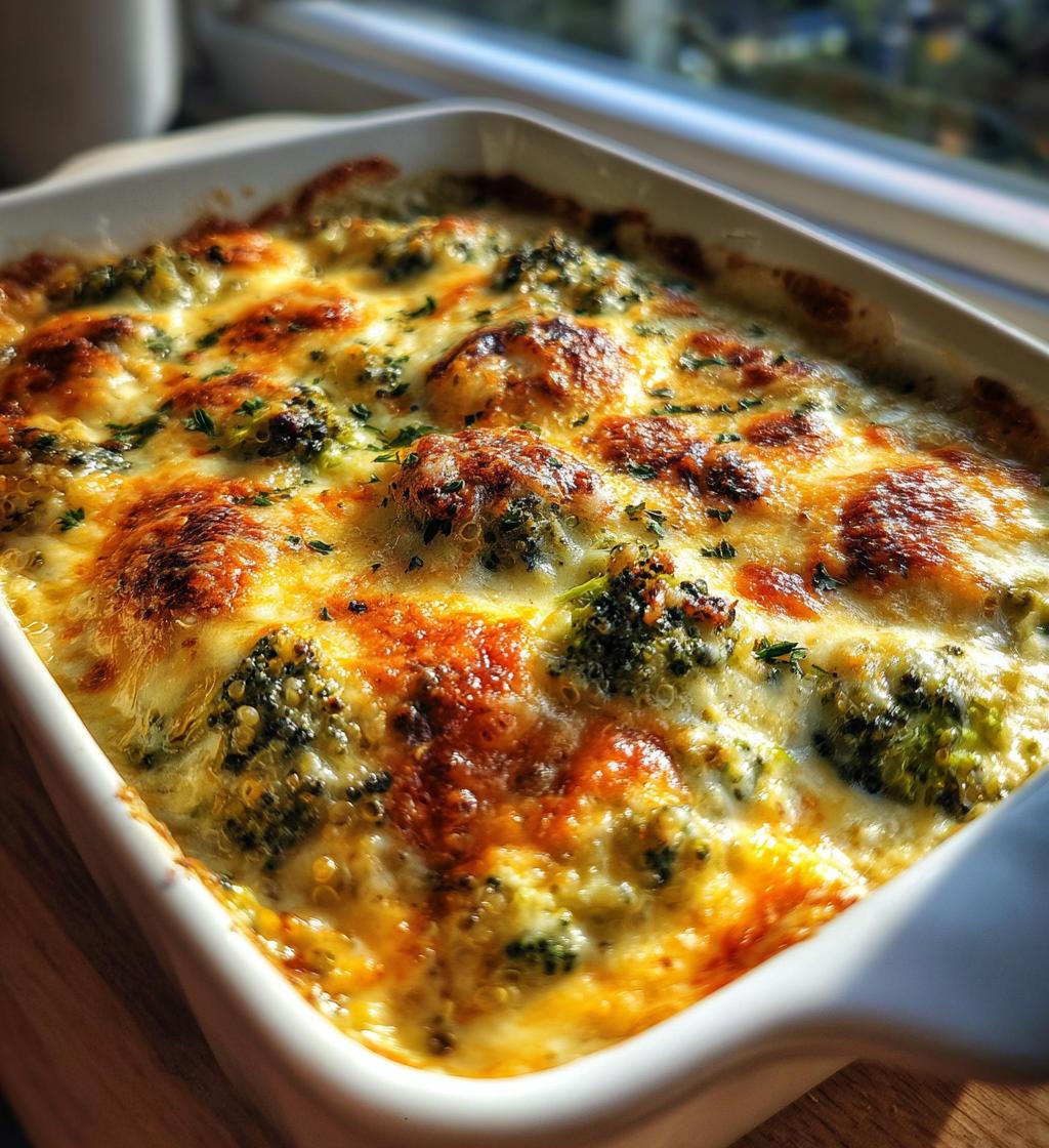 broccoli quinoa casserole recipe - detail 1