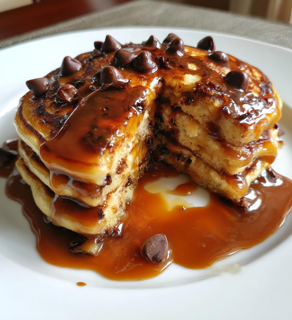 caramel chocolate pancakes vegan gluten free - detail 1