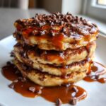 caramel chocolate pancakes vegan gluten free