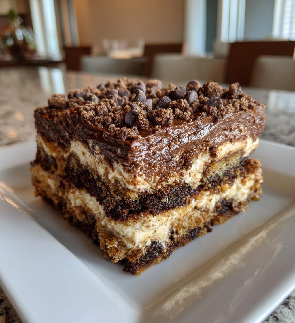 chocolate lasagna vegan gluten free - detail 1