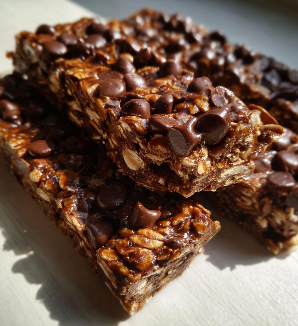 chocolate protein bars - detail 1