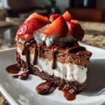 chocolate strawberry cheesecake