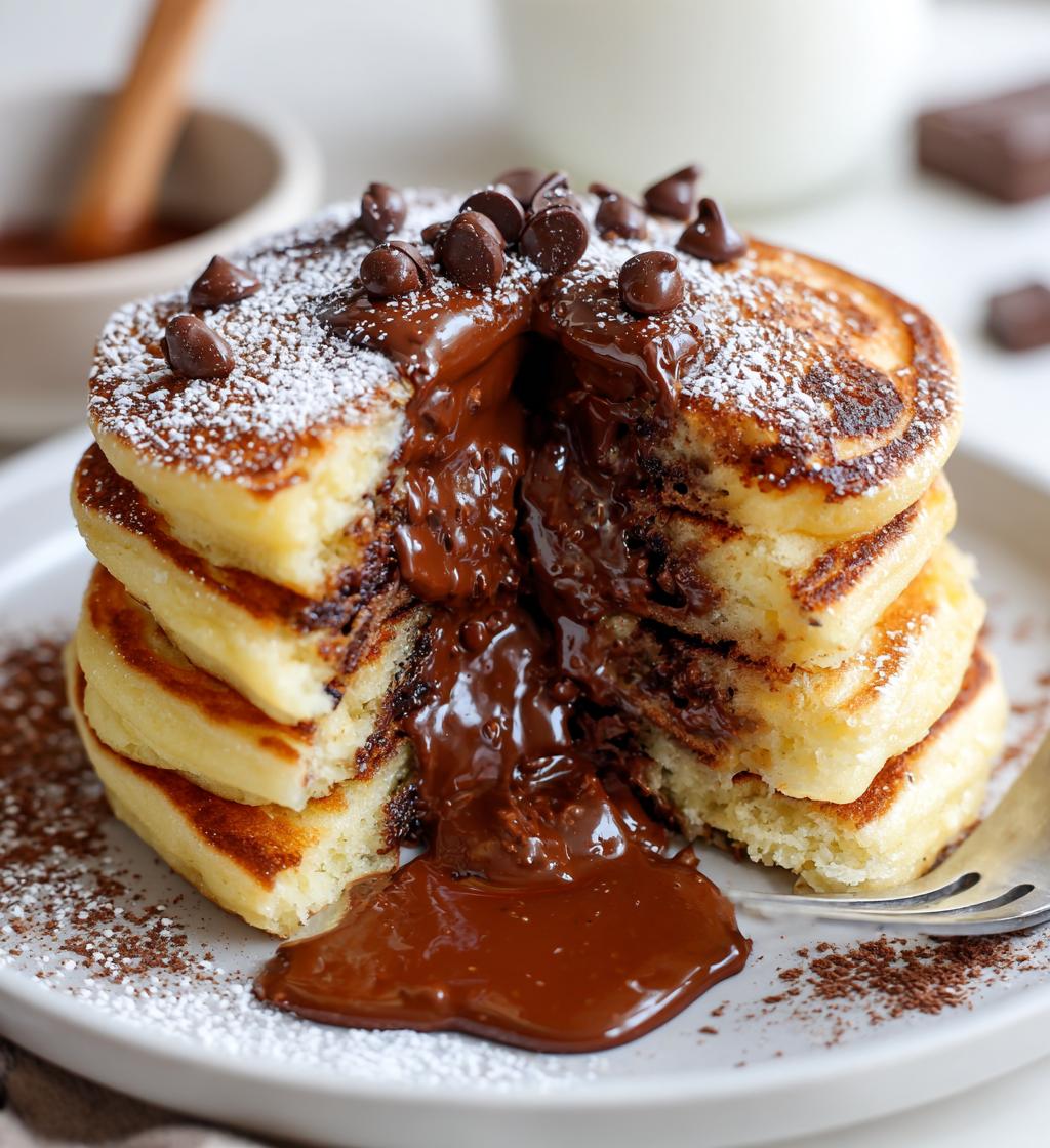 chocolate stuffed pancakes vegan gluten free