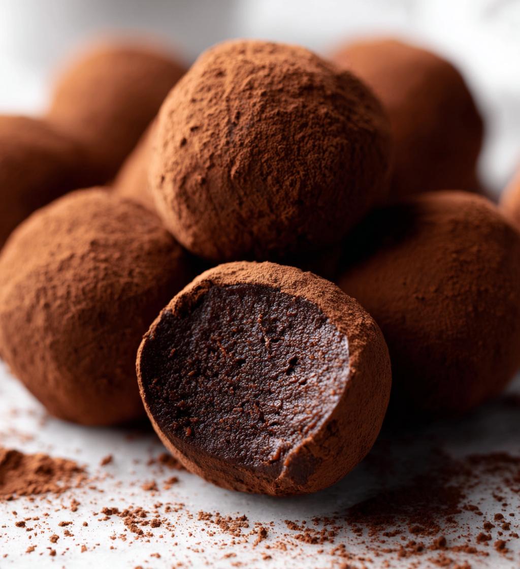keto chocolate truffles - detail 1
