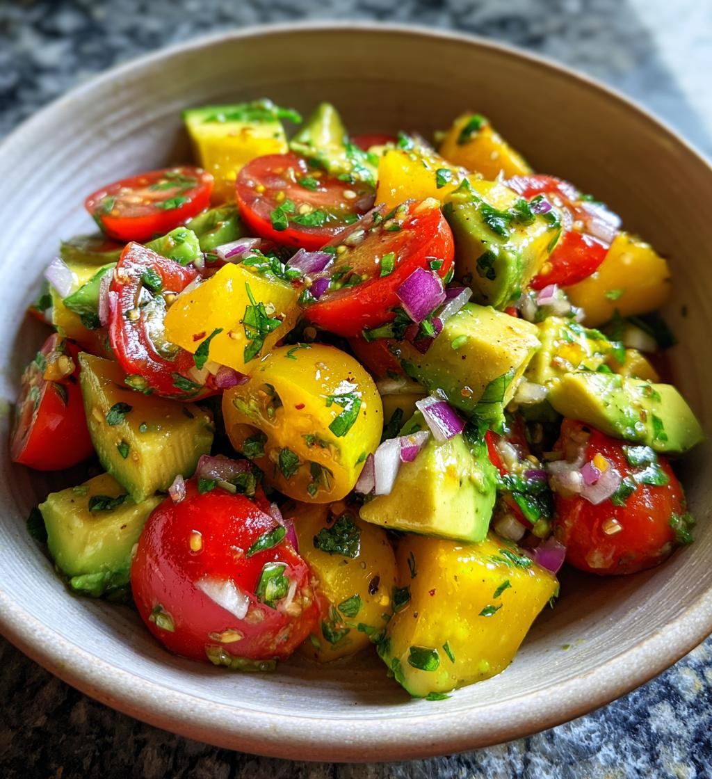 mexican avocado salad - detail 1
