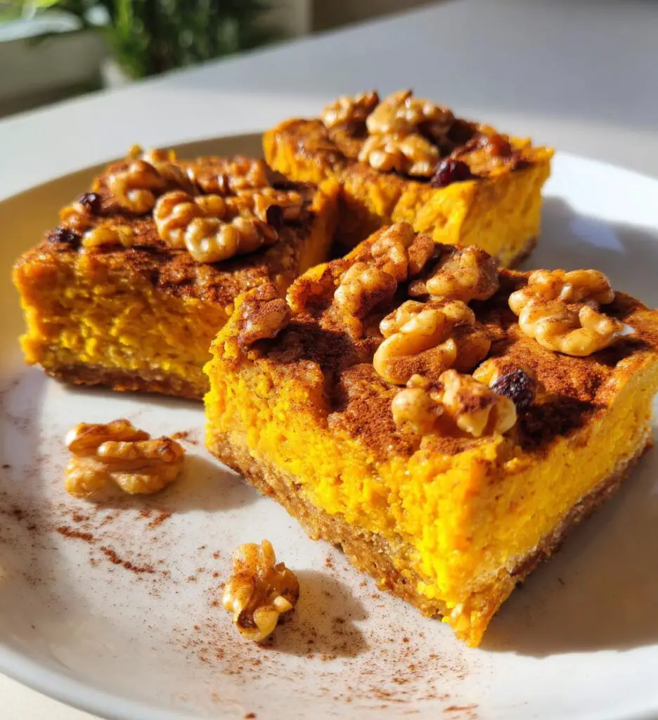 no bake pumpkin bars vegan recipe