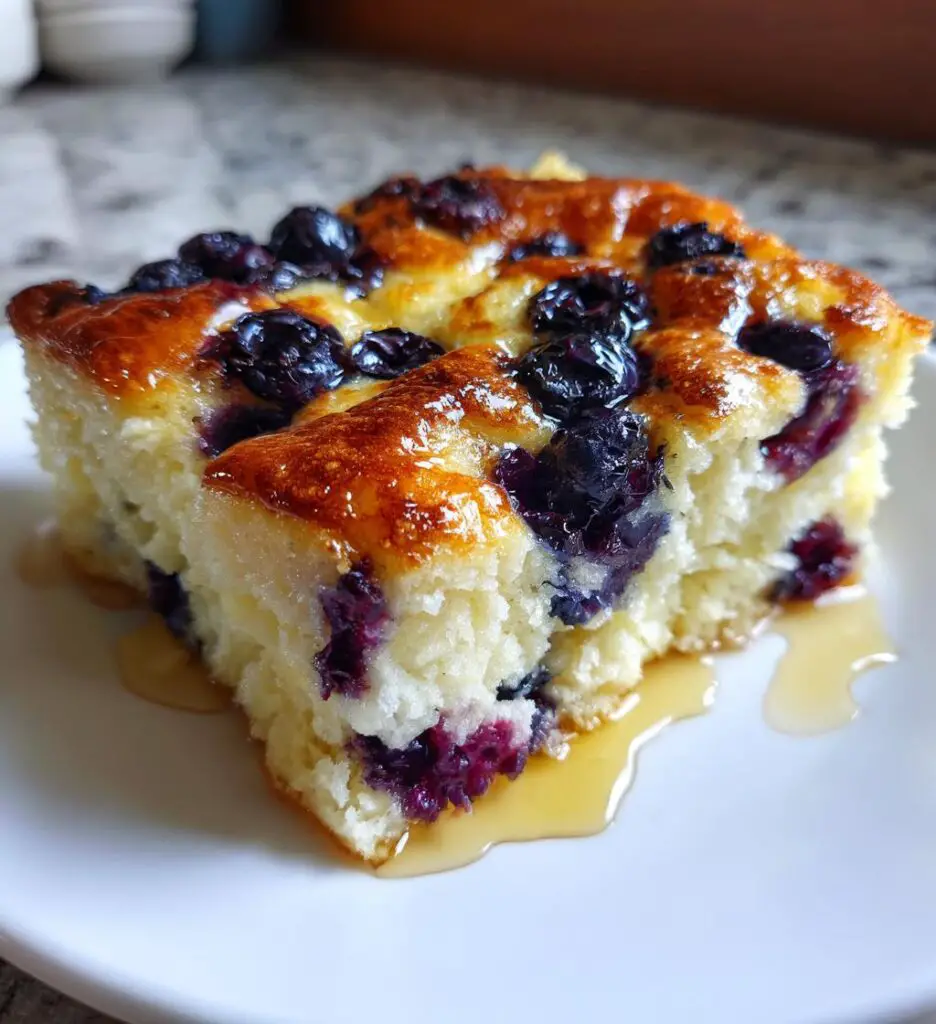 oven baked blueberry pancakes vegan