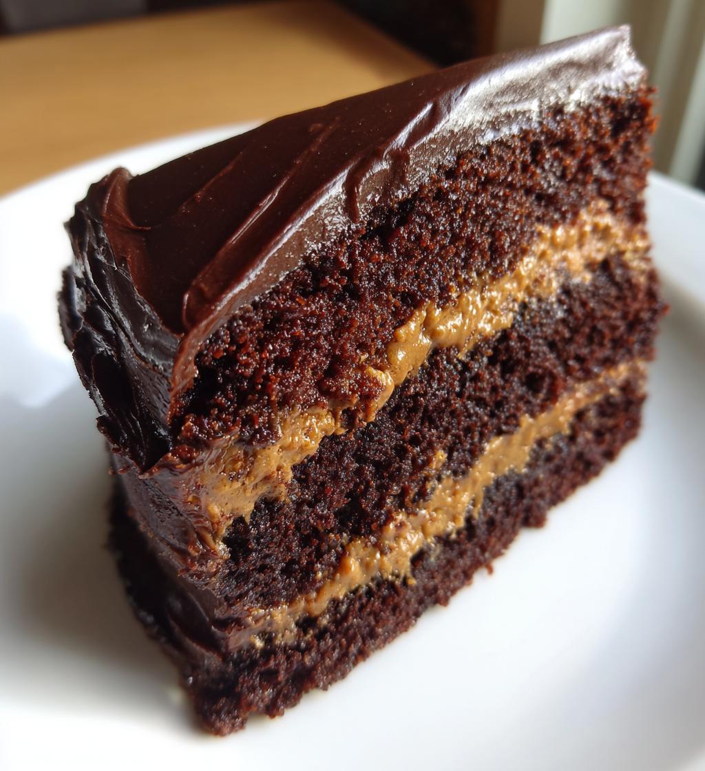 peanut butter chocolate cake vegan gluten free - detail 1