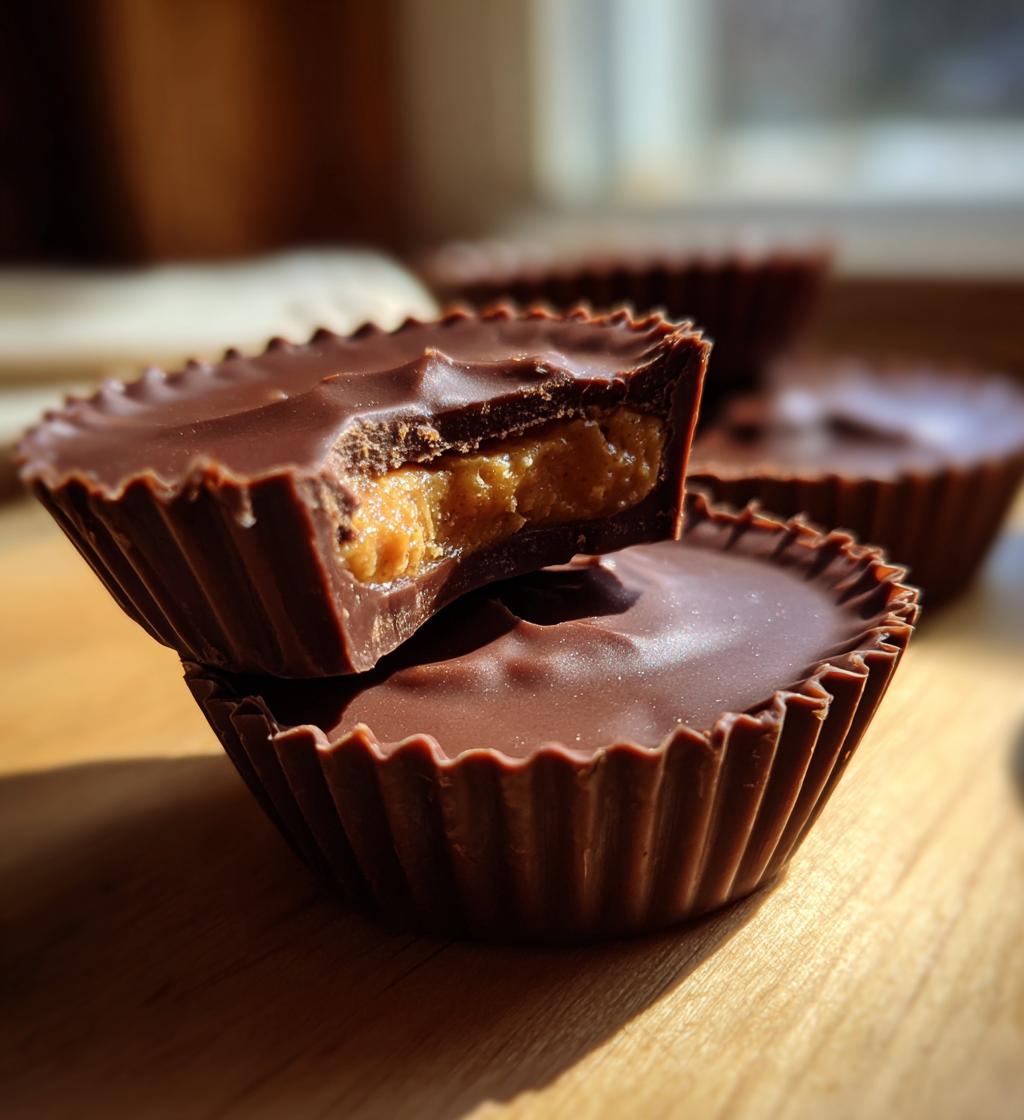 peanut butter chocolate cups - detail 1
