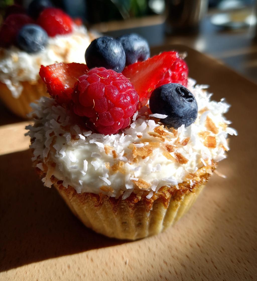 raw coconut cupcakes vegan gluten free - detail 1