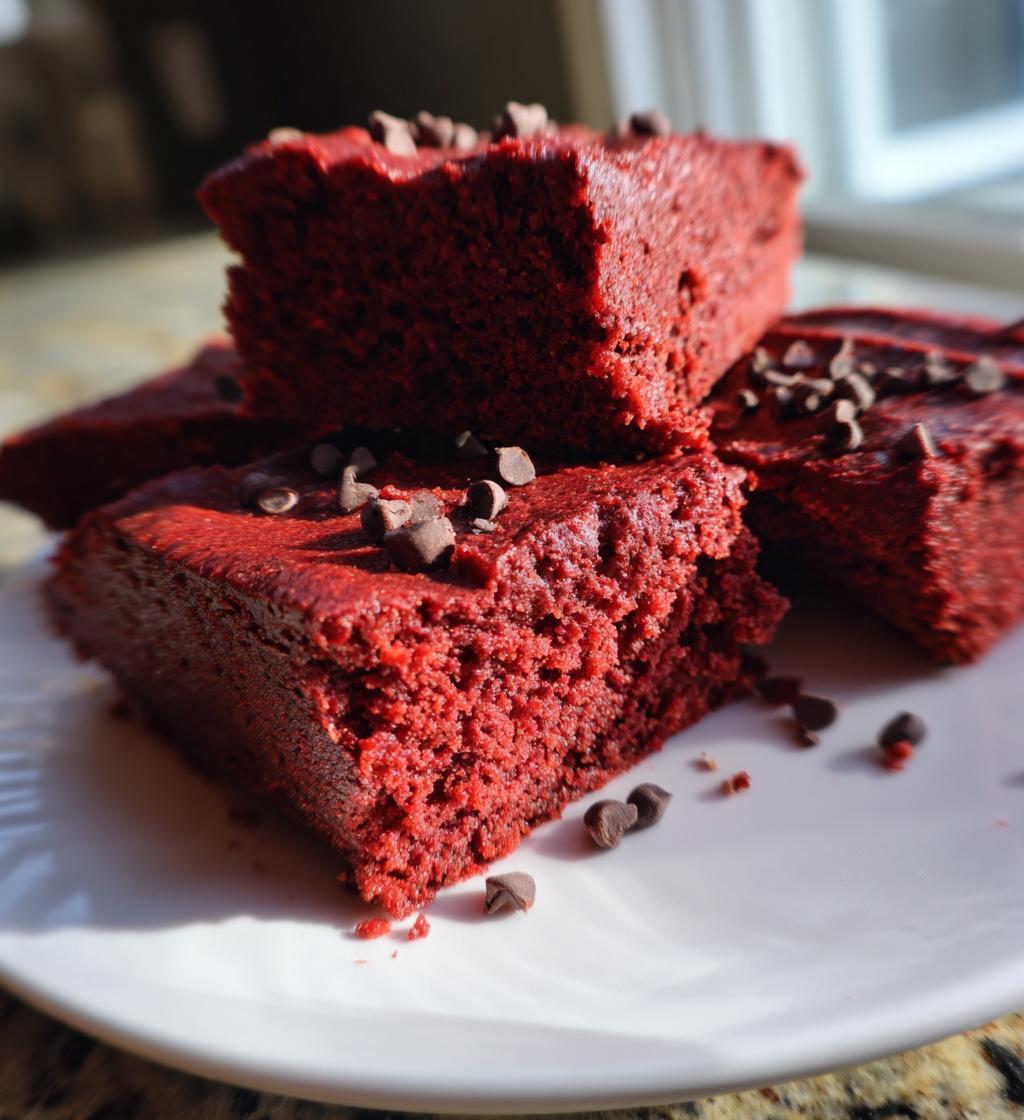 red velvet bars vegan gluten free