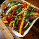 roasted vegetable fajitas