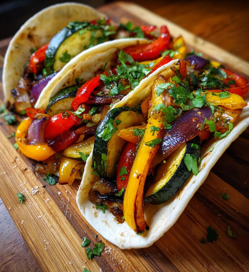 roasted vegetable fajitas