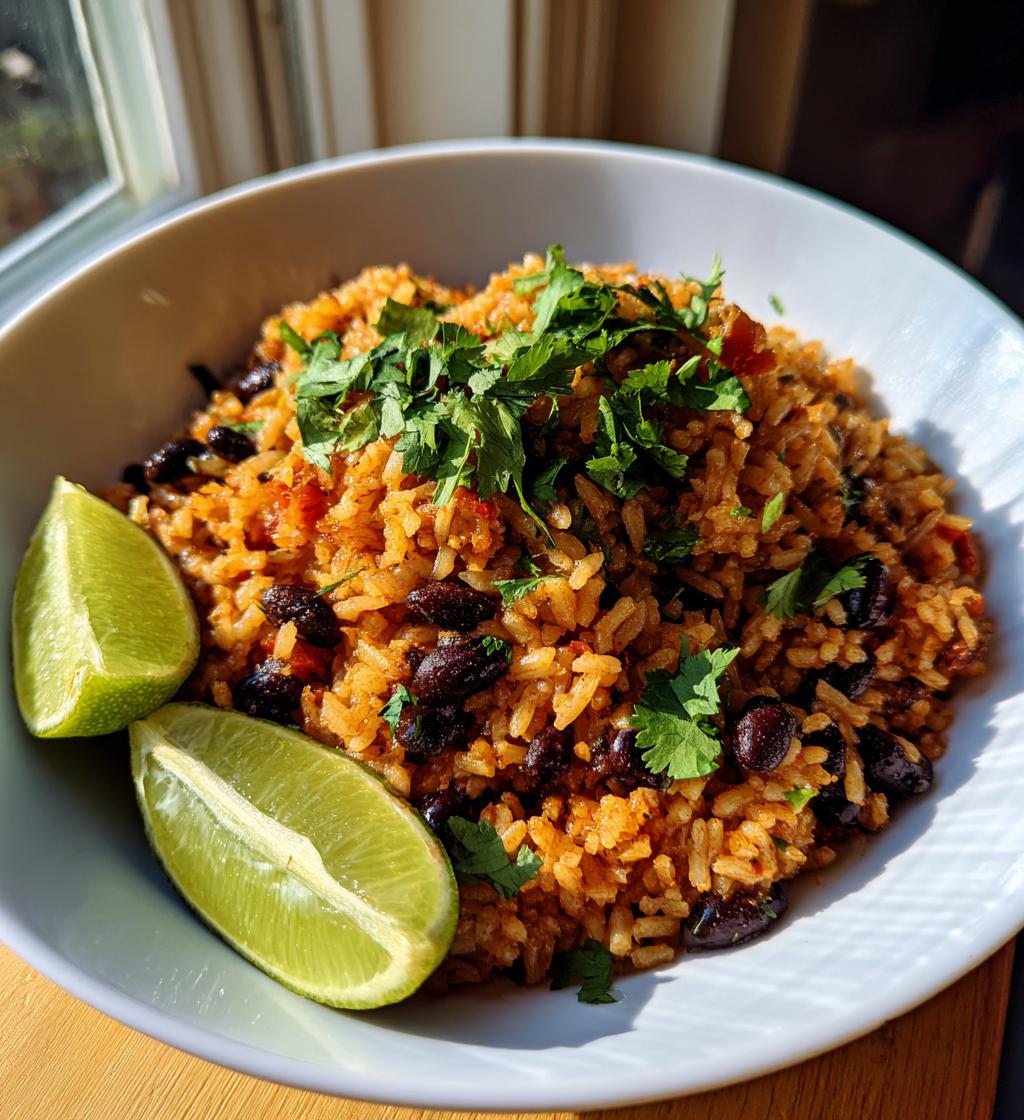 spanish rice and beans - detail 1