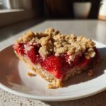 strawberry crumb bars vegan gluten free