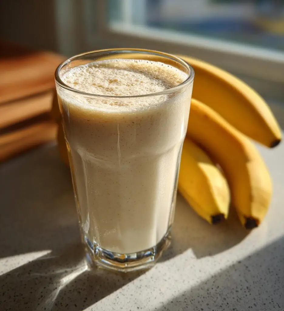 vegan banana milkshake