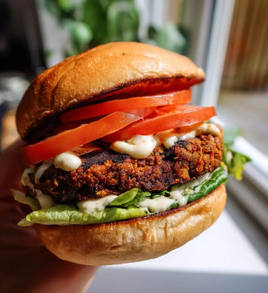 vegan black bean burger