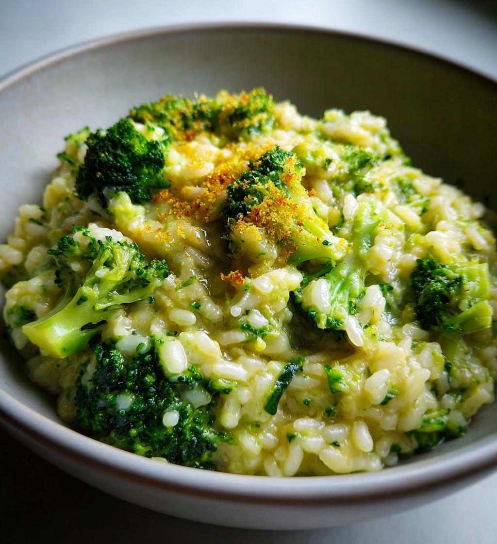 vegan broccoli risotto