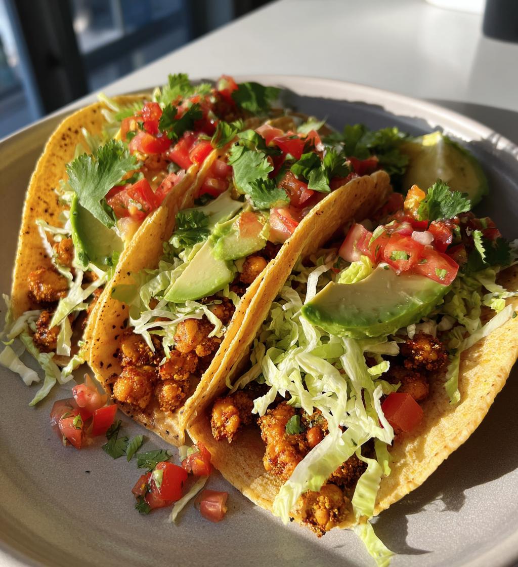vegan chickpea tacos gluten free recipe - detail 1