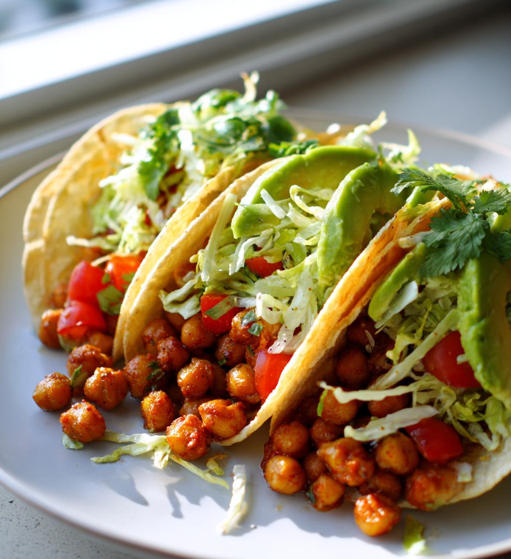 vegan chickpea tacos gluten free recipe