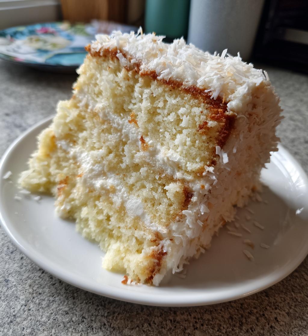 vegan coconut cake - detail 1