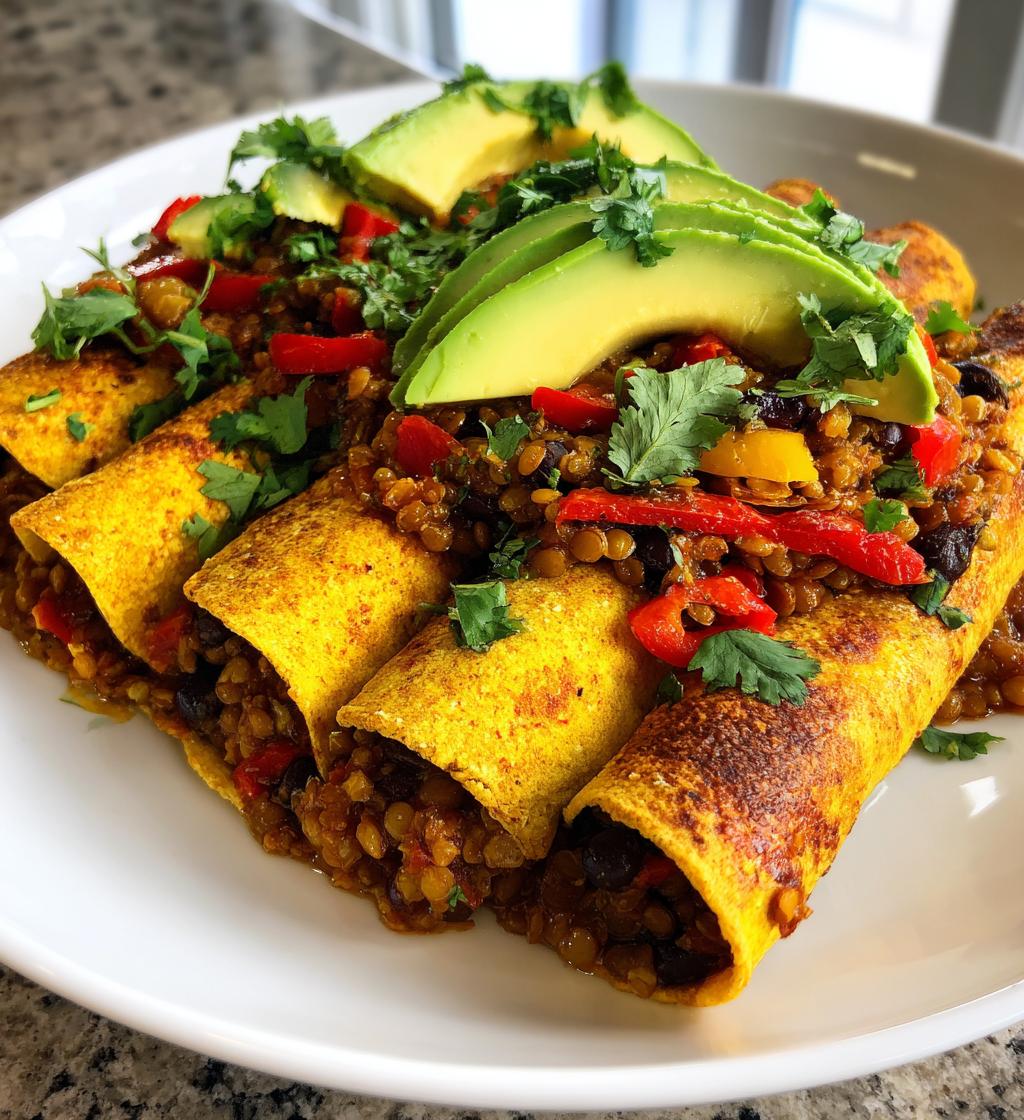 vegan enchiladas lentils gluten free - detail 1