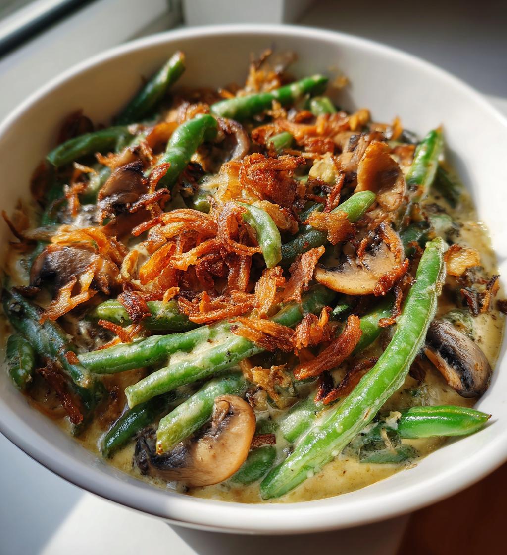 vegan green bean casserole