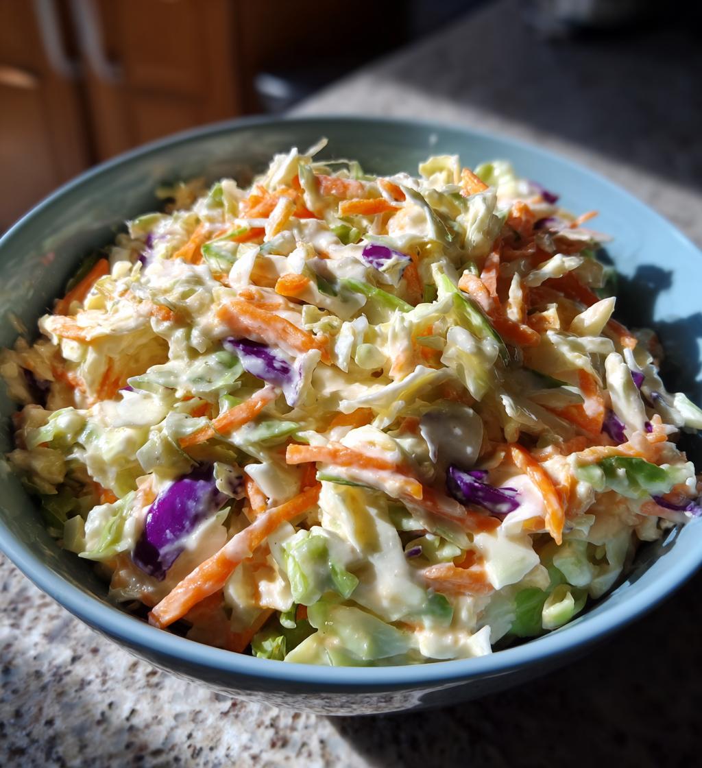 vegan keto coleslaw - detail 1