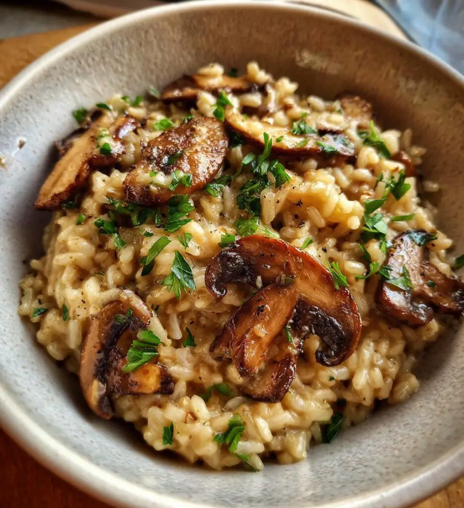 vegan mushroom risotto creamy recipe