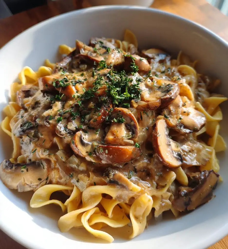 vegan mushroom stroganoff gluten free recipe