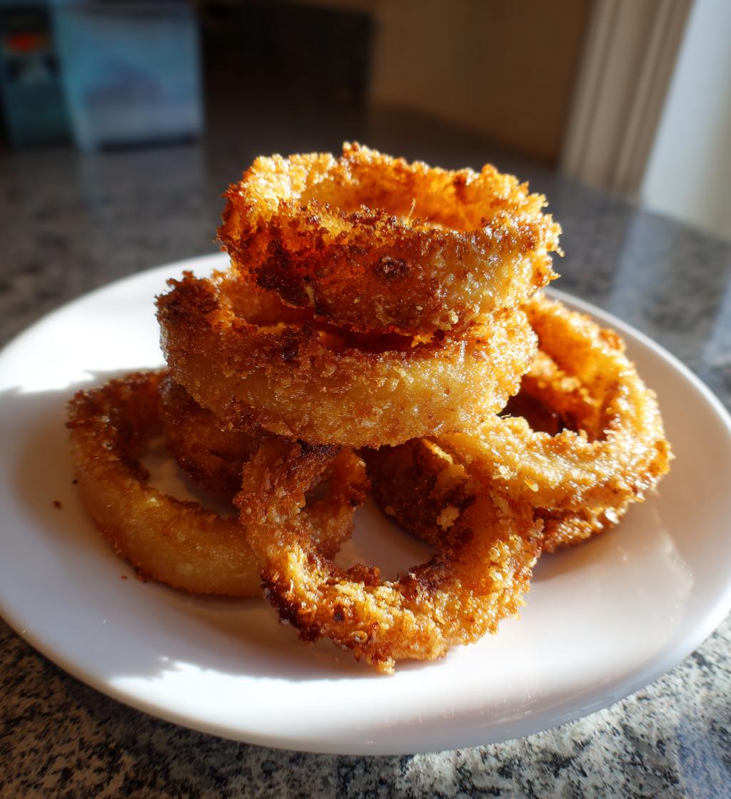 vegan onion rings - detail 1