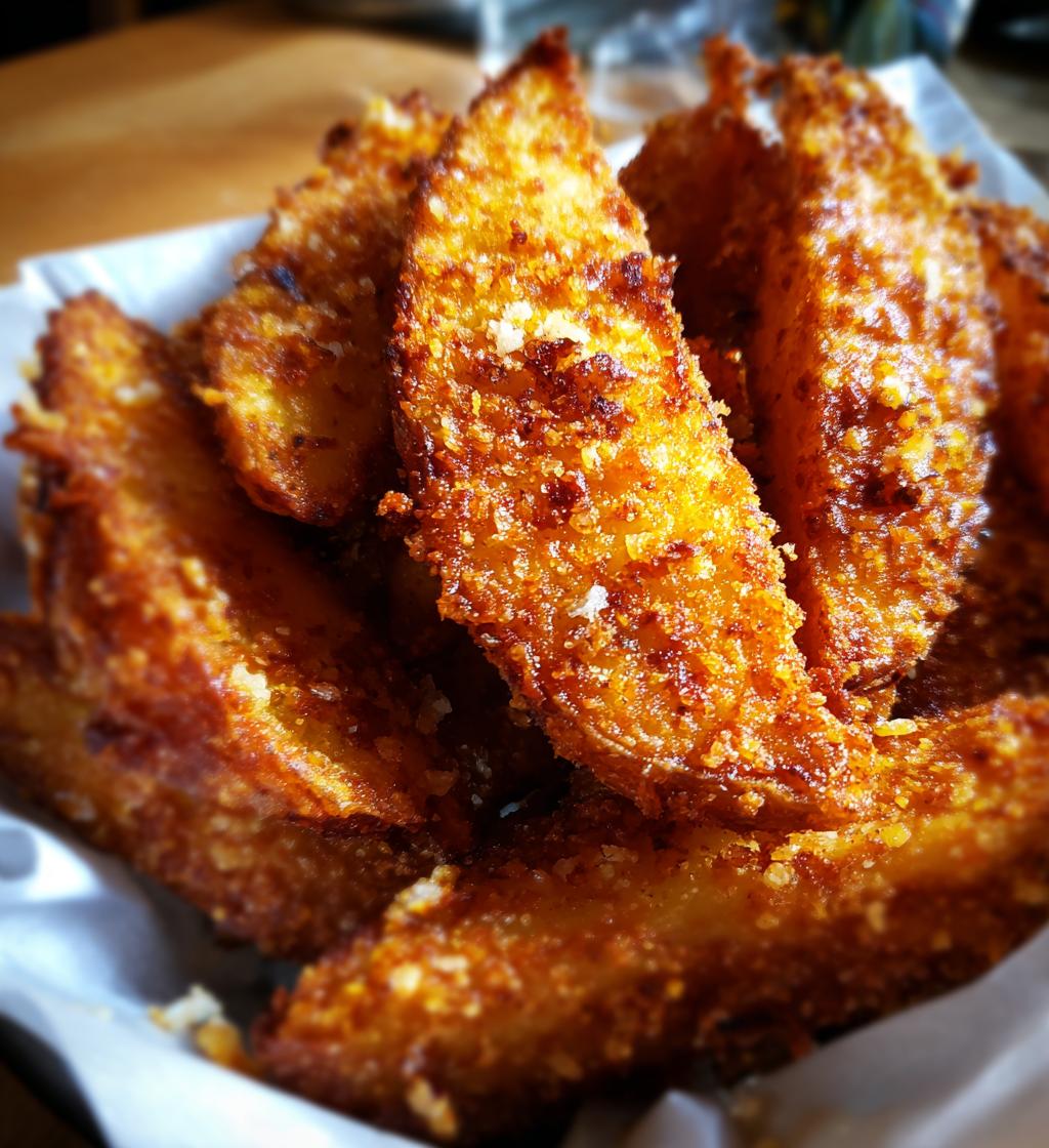 vegan parmesan potato wedges recipe - detail 1