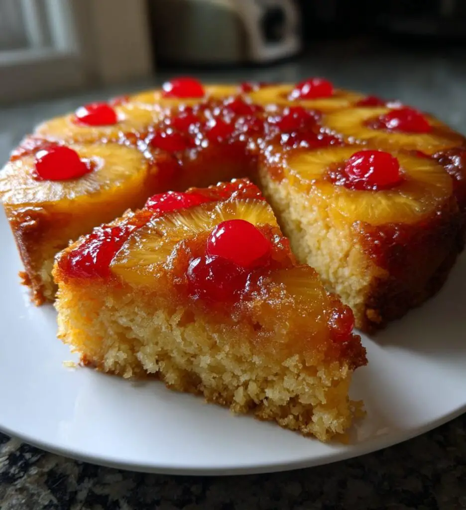 vegan pineapple upside down cake