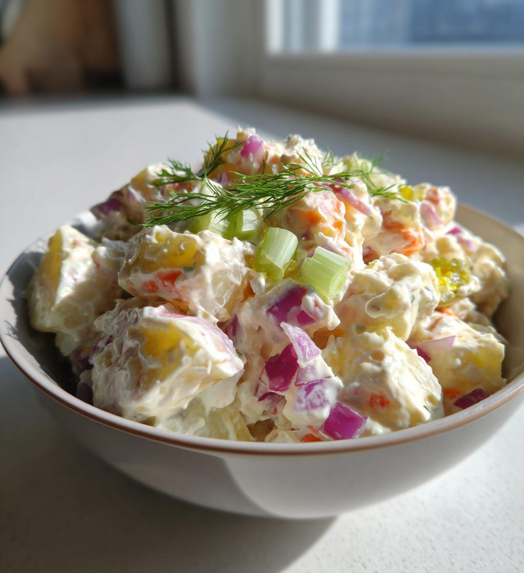 vegan potato salad - detail 1