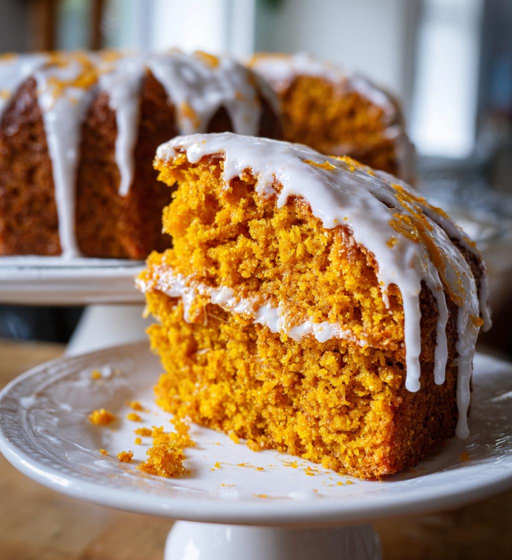 vegan pumpkin cake gluten free recipe - detail 1