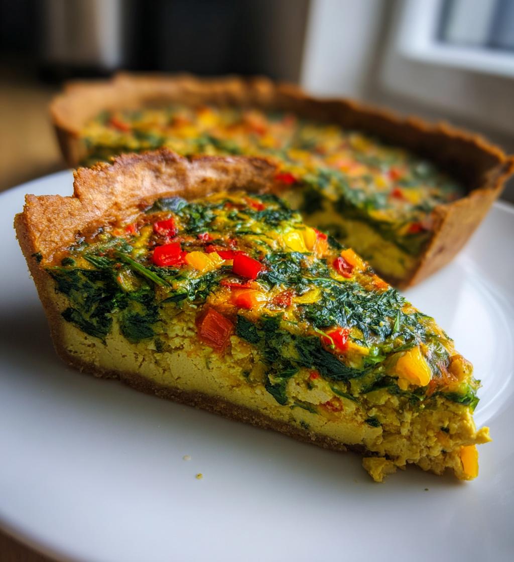 vegan quiche recipe gluten free egg free - detail 1