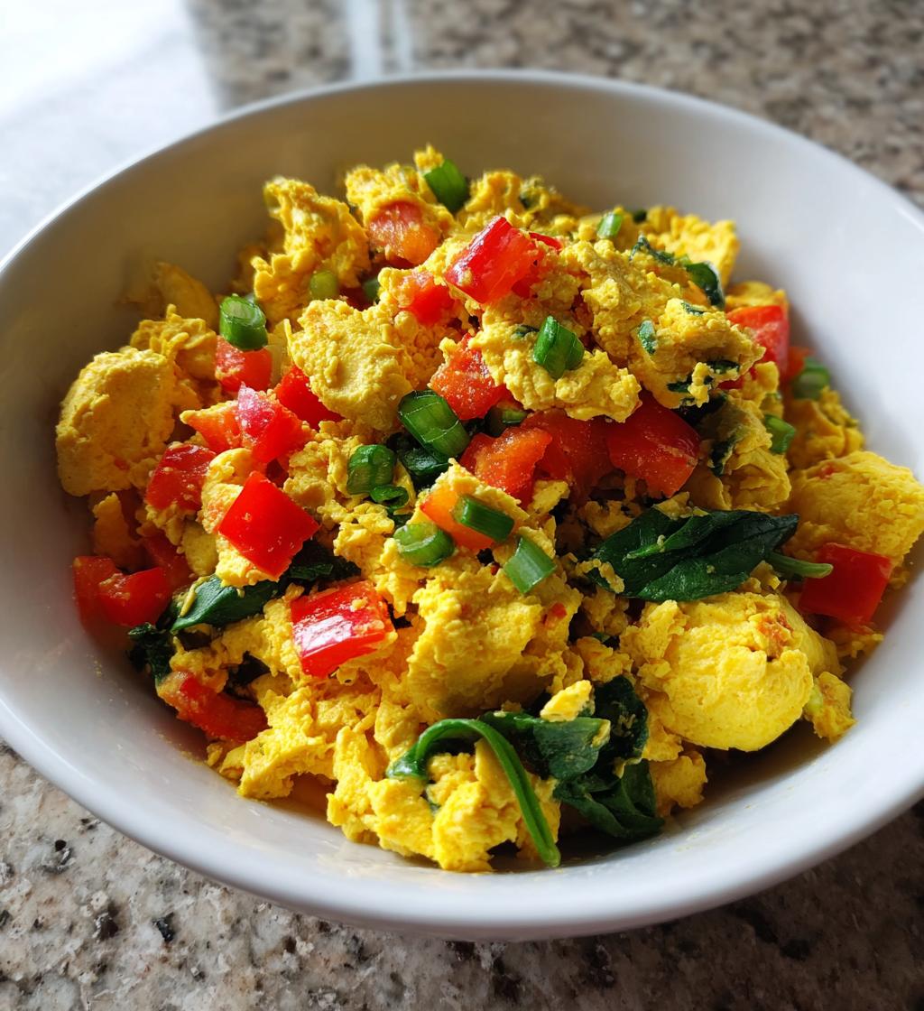 vegan scrambled eggs - detail 1