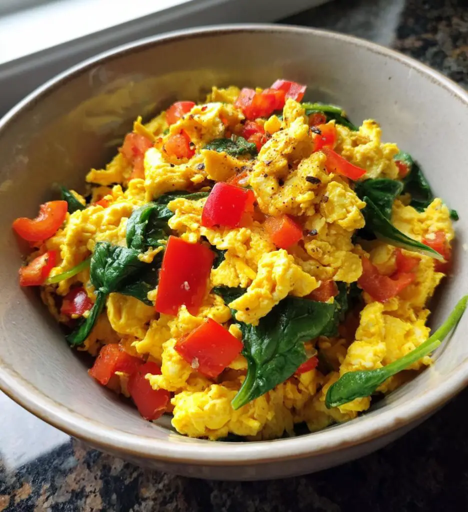 vegan scrambled eggs