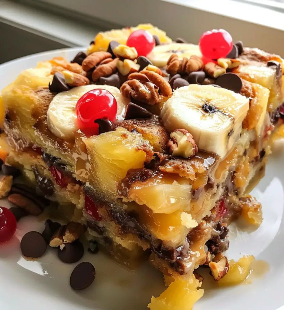 Banana Split Dump Cake