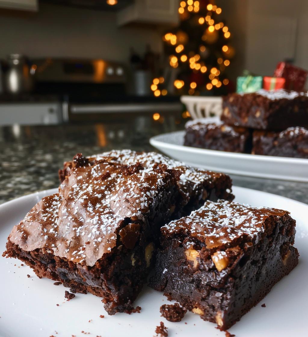 Christmas brownies
