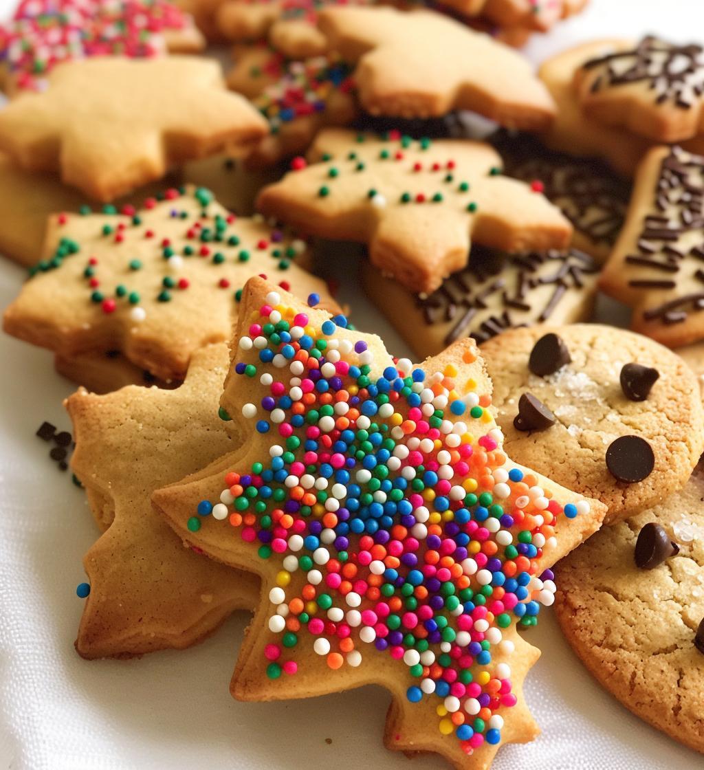 Christmas cookie platter - detail 1