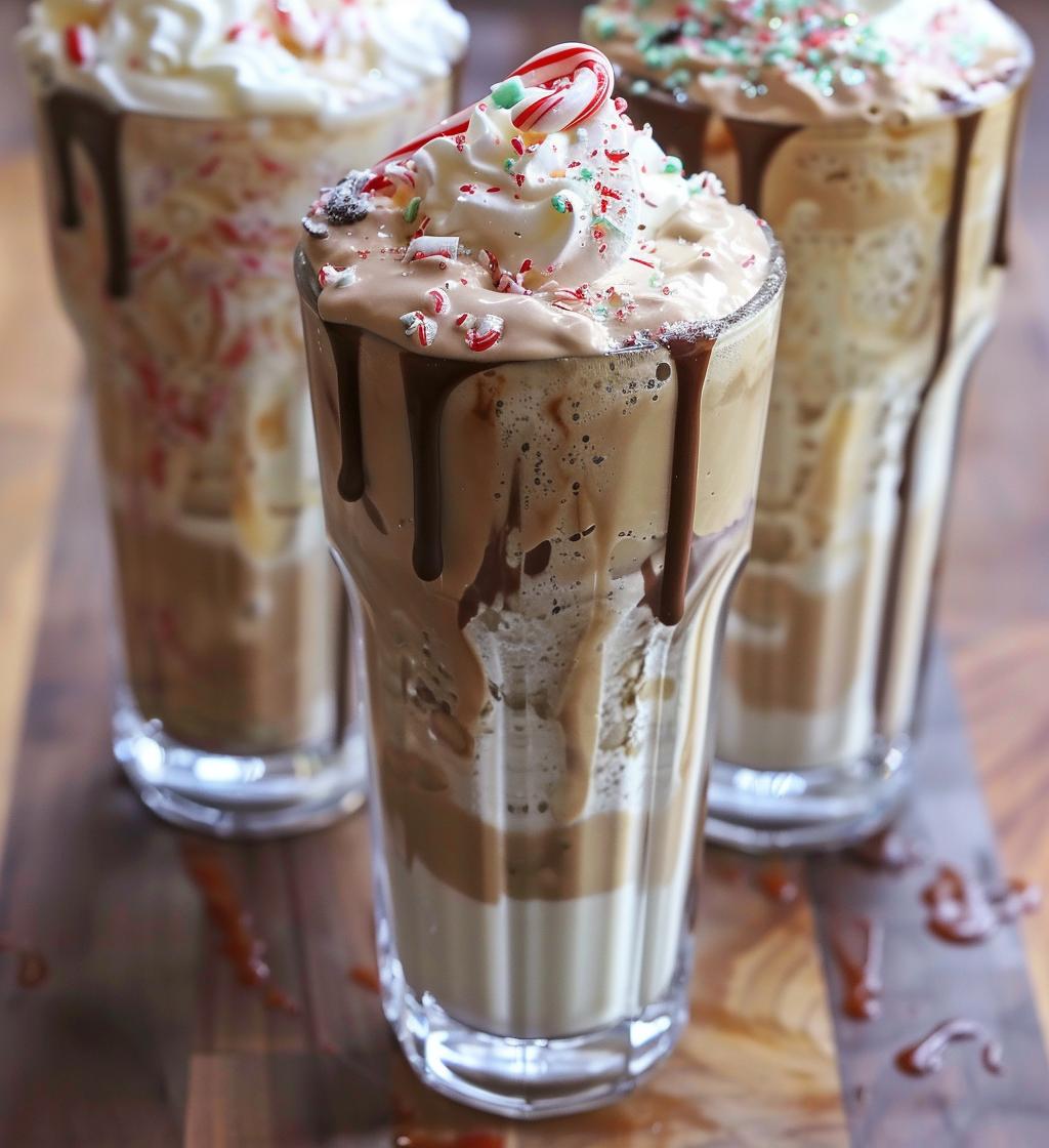 Christmas milkshakes