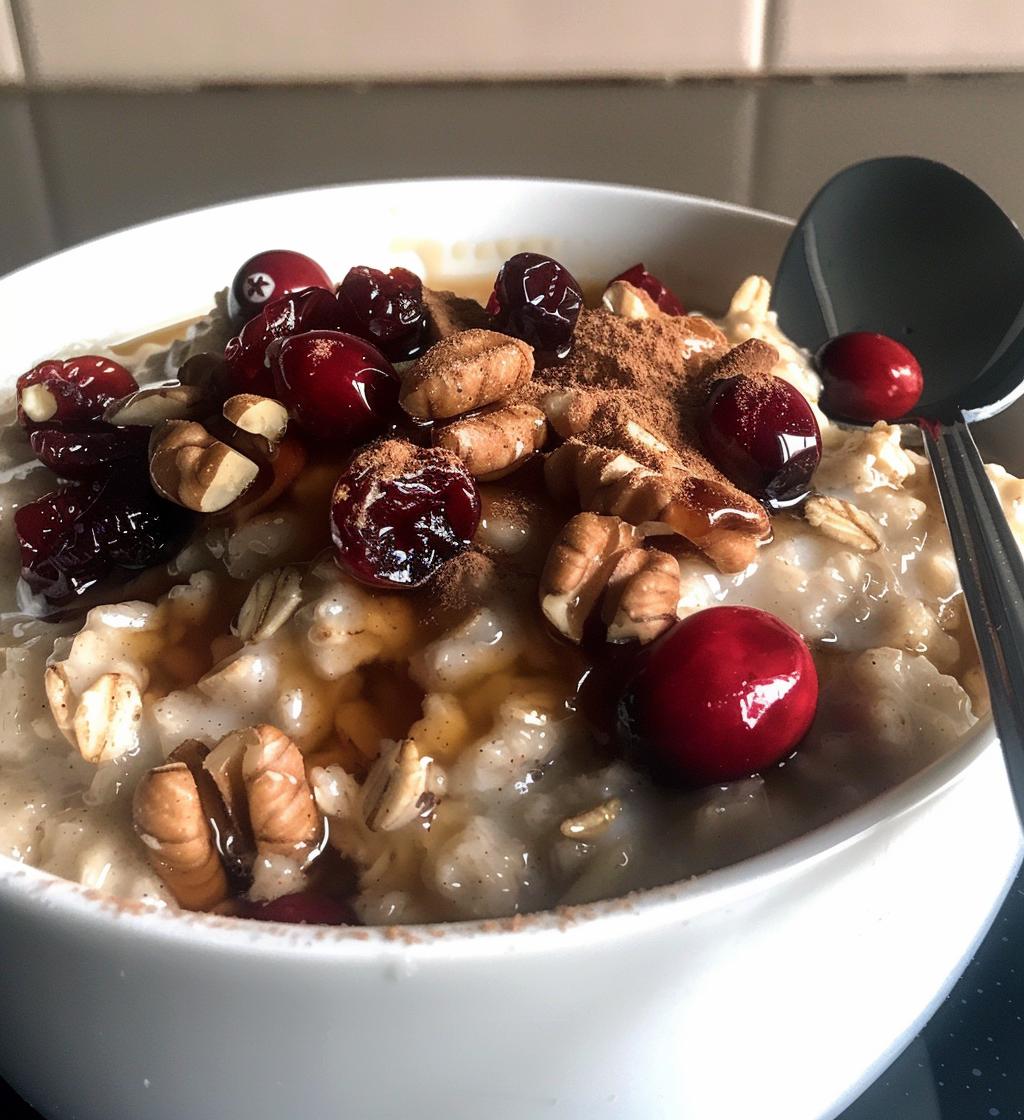 Christmas oatmeal - detail 1
