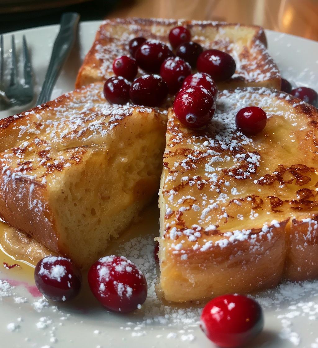 Cranberry French toast