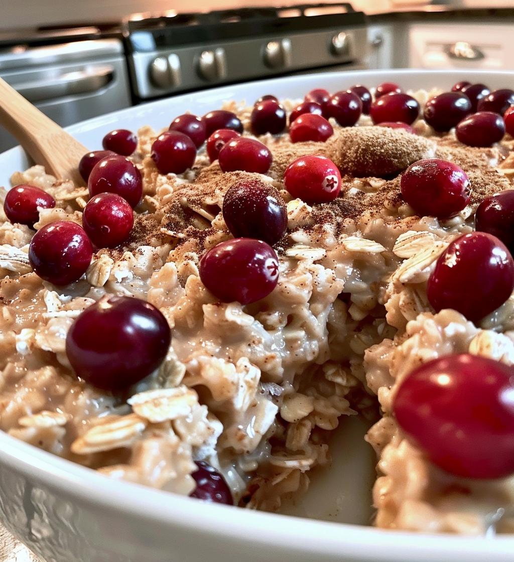 Cranberry oatmeal - detail 1