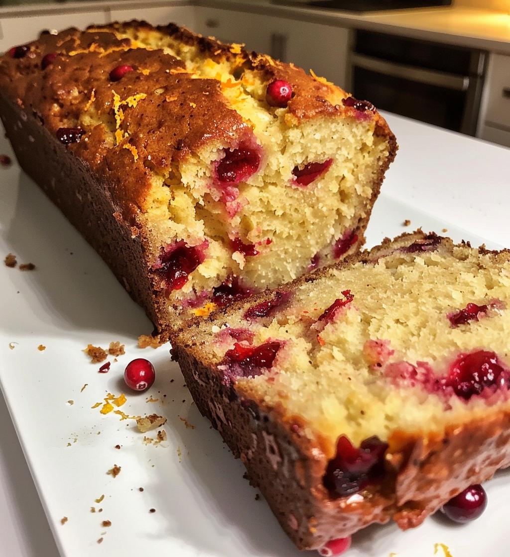 Cranberry orange bread