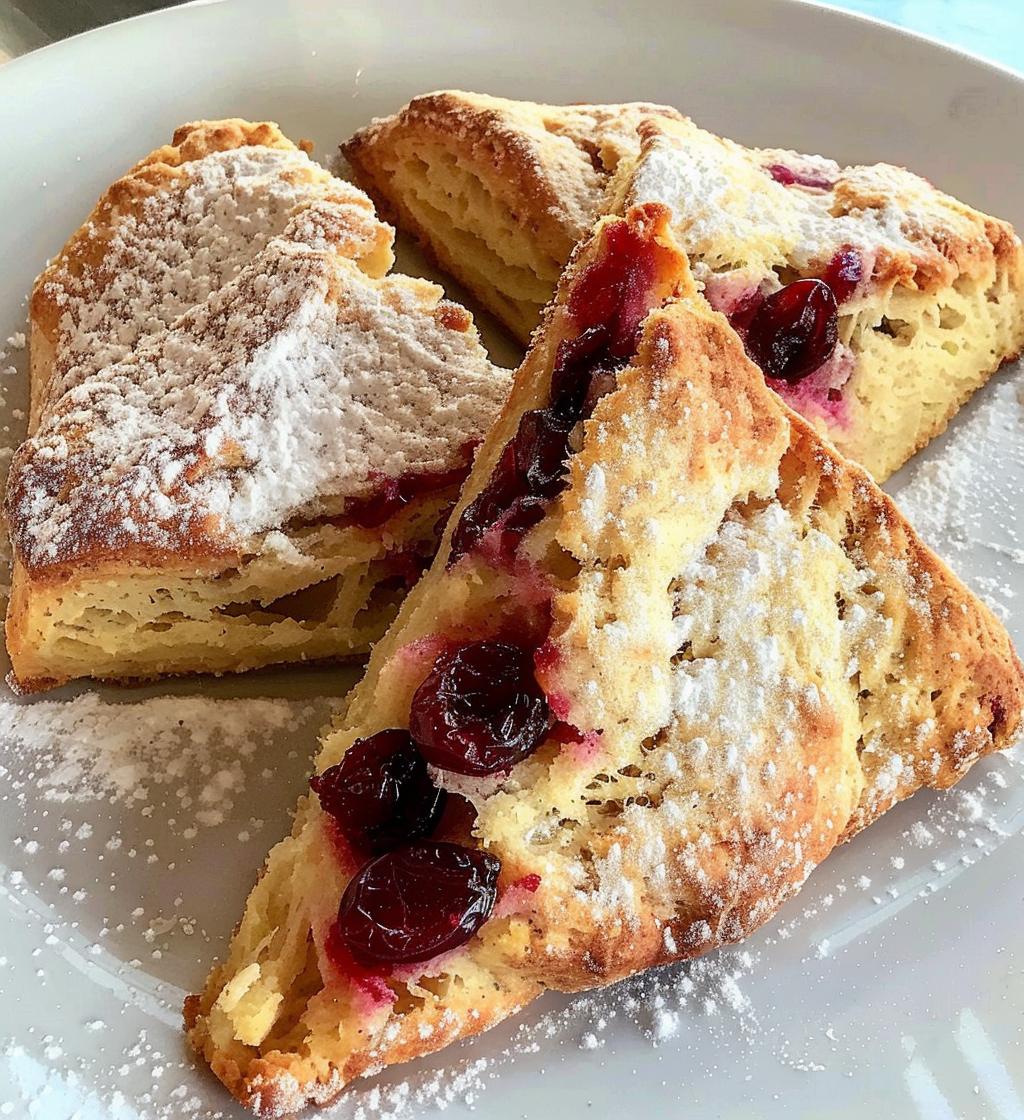Cranberry scones - detail 1