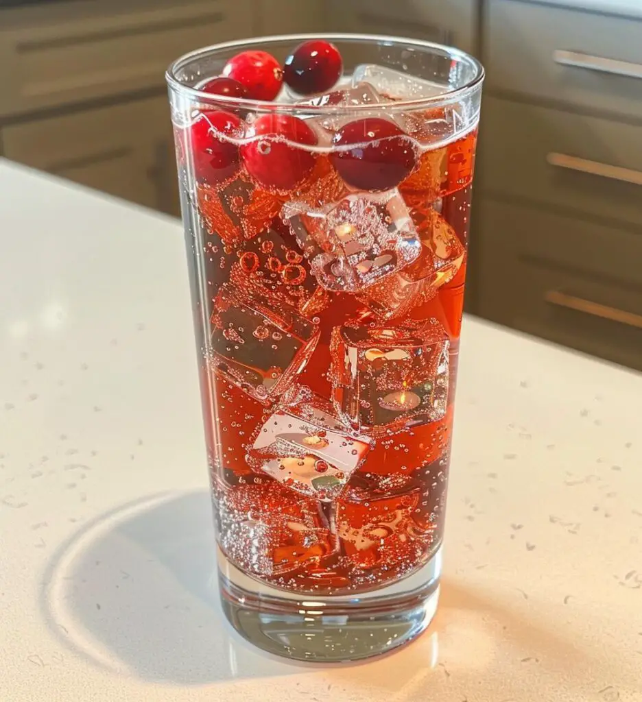 Cranberry spritzer